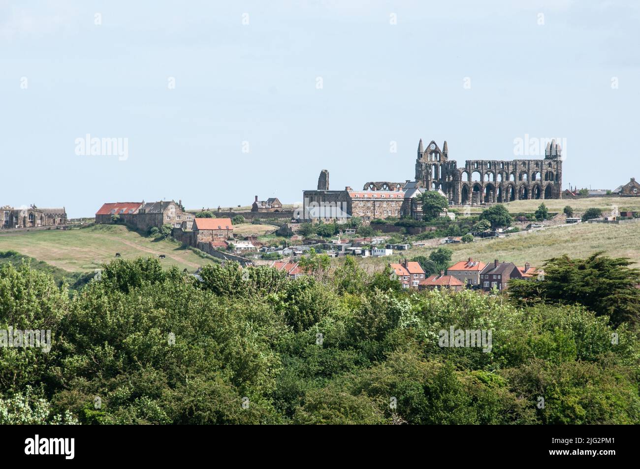 In ganz Großbritannien - Whitby Abbey, Whitby, North Yorkshire Stockfoto