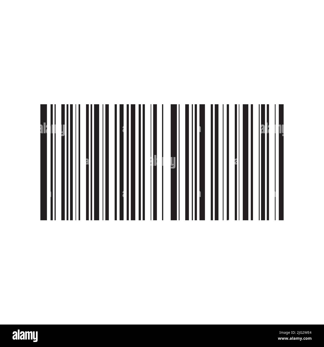 Barcode-Vektor-Symbol. Barcode für Web-Symbol Stock Vektor