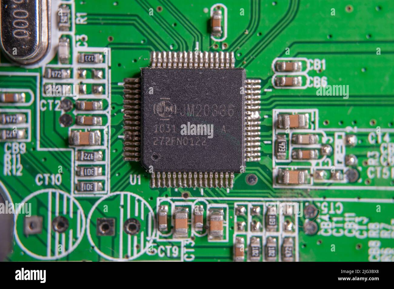 Elektronikplatine Stockfoto