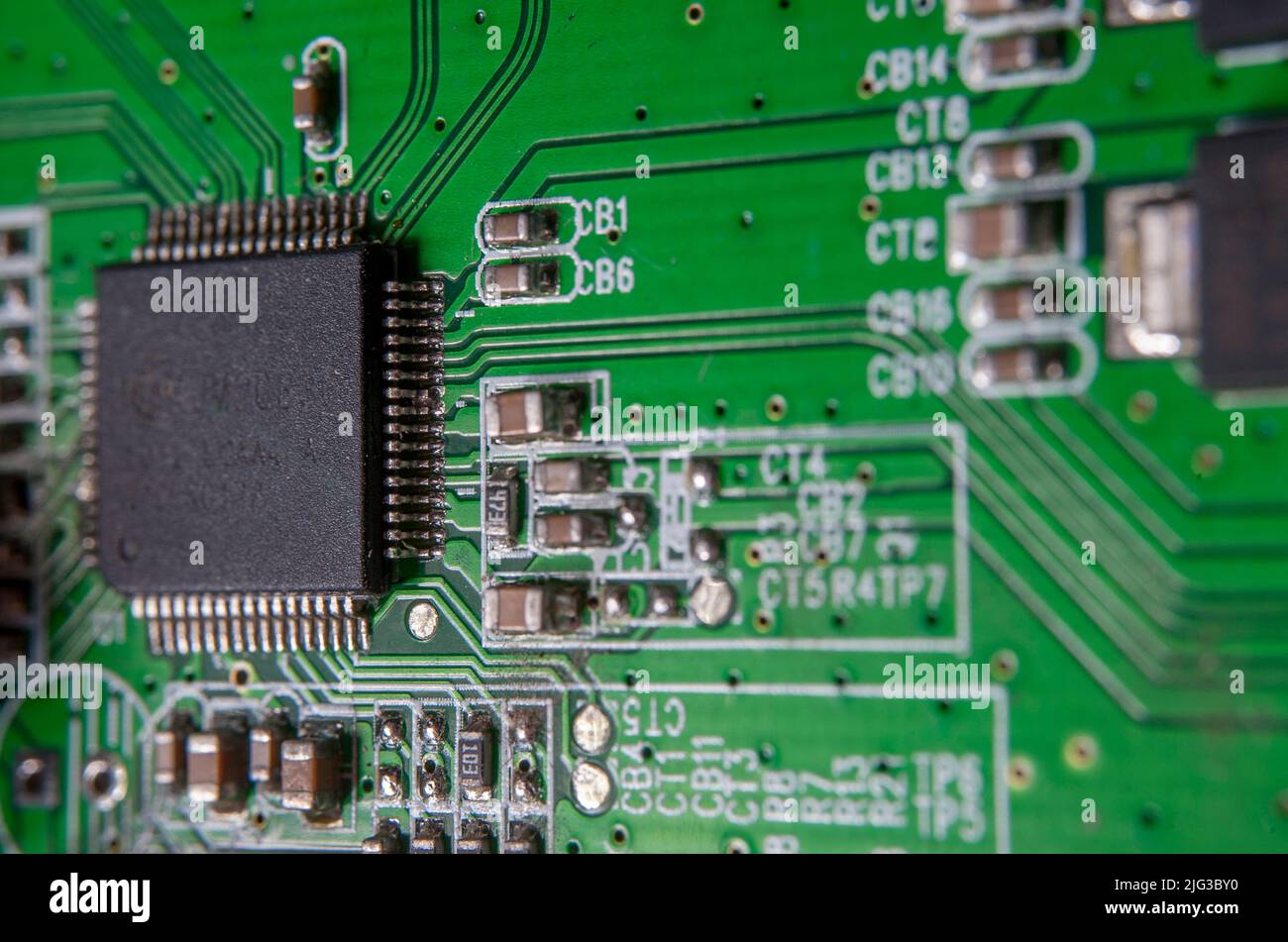 Elektronikplatine Stockfoto