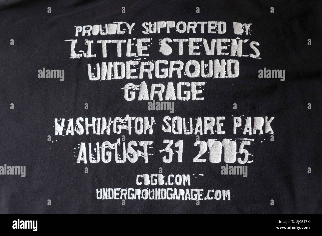 CBGB Forever Festival, unterstützt von Little Stevens Underground Garage, Washington Square Park, 31 2005. August CGGB.Com Stockfoto