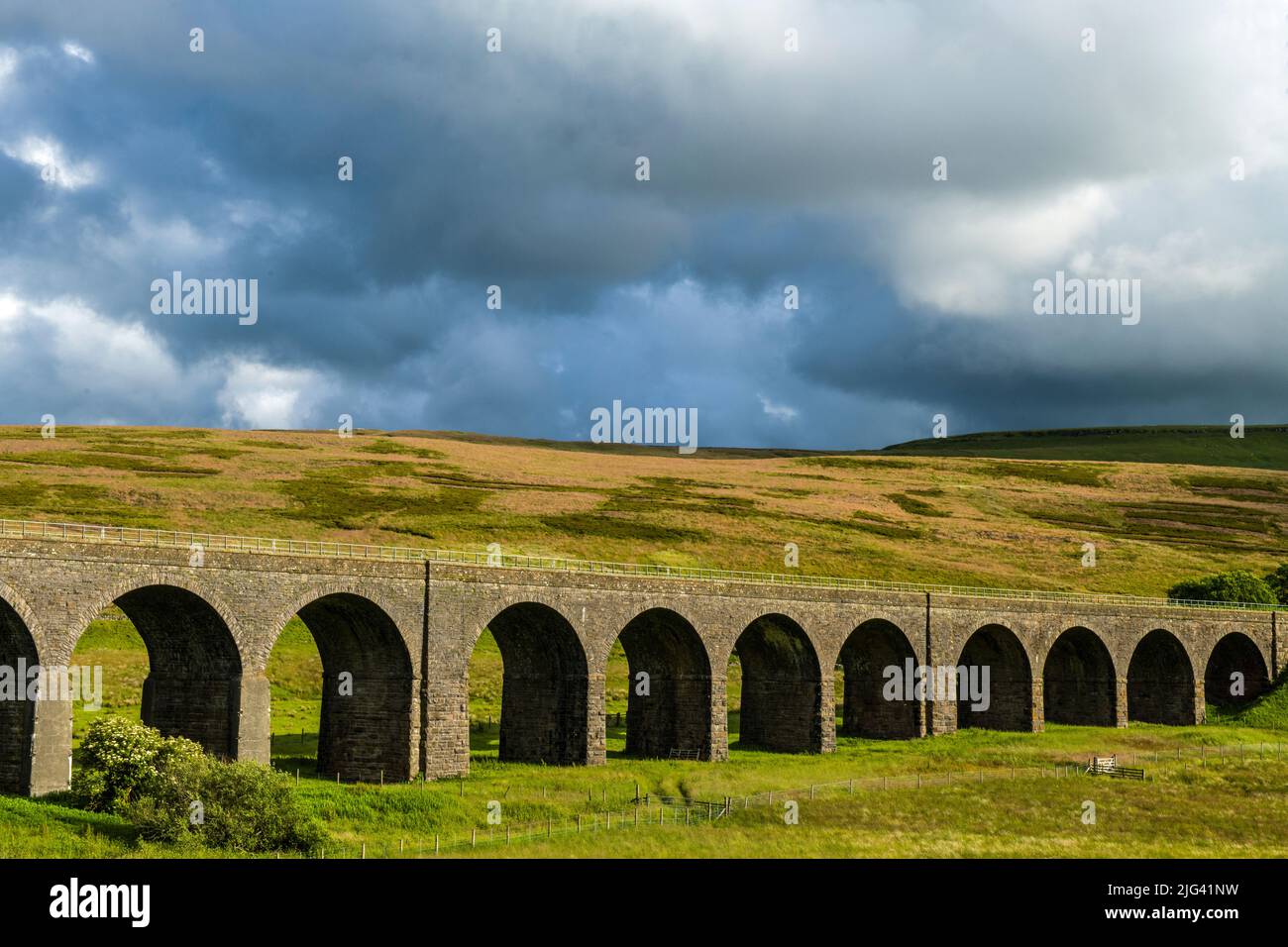 Dandrymire Viaduct Garsdale Cumbria Stockfoto