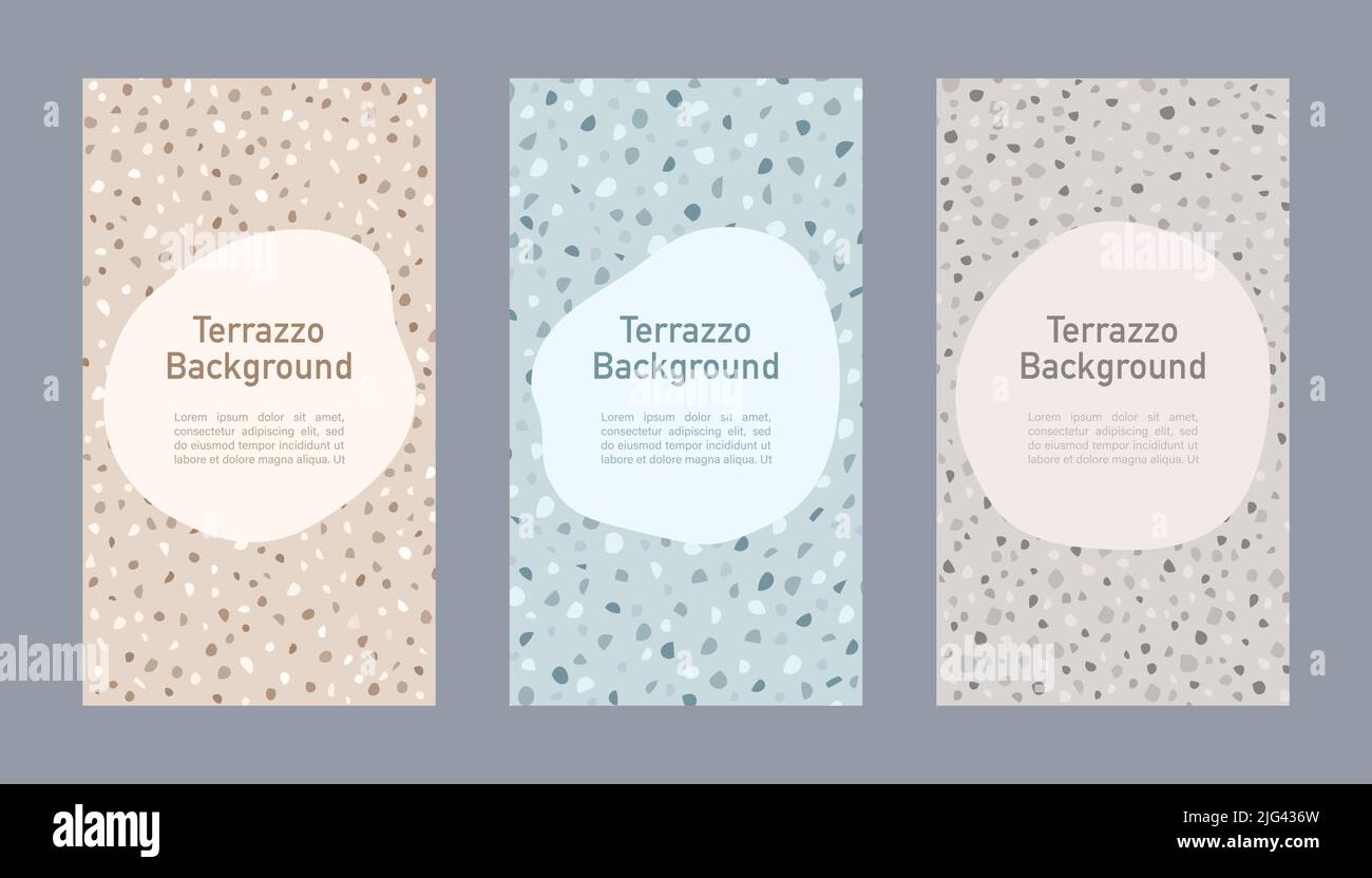 Moderne Terrazzo Hintergrund abstraktes Design Vektor Stock Vektor