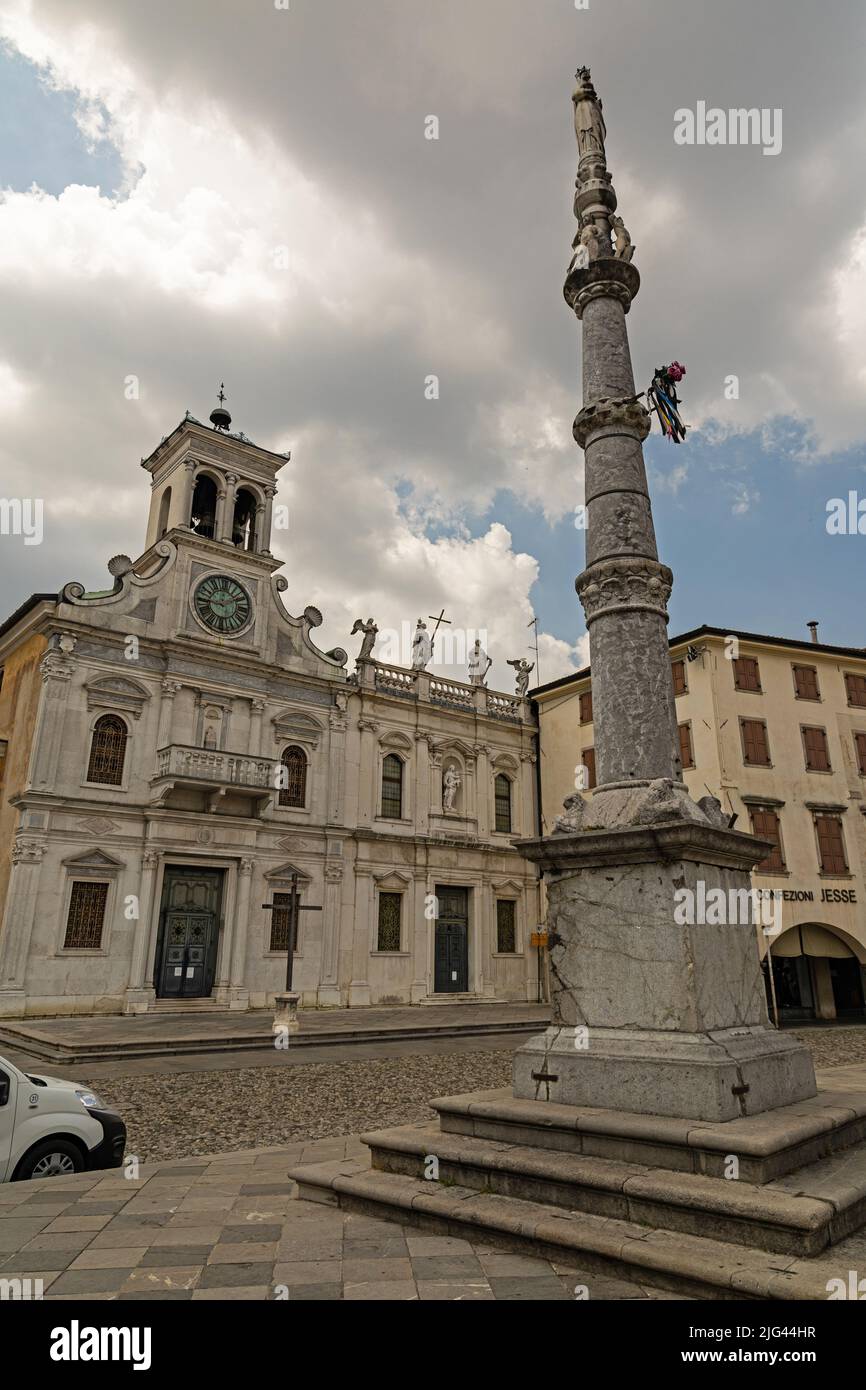 Kirche von San Giacomo in Udine Stockfoto