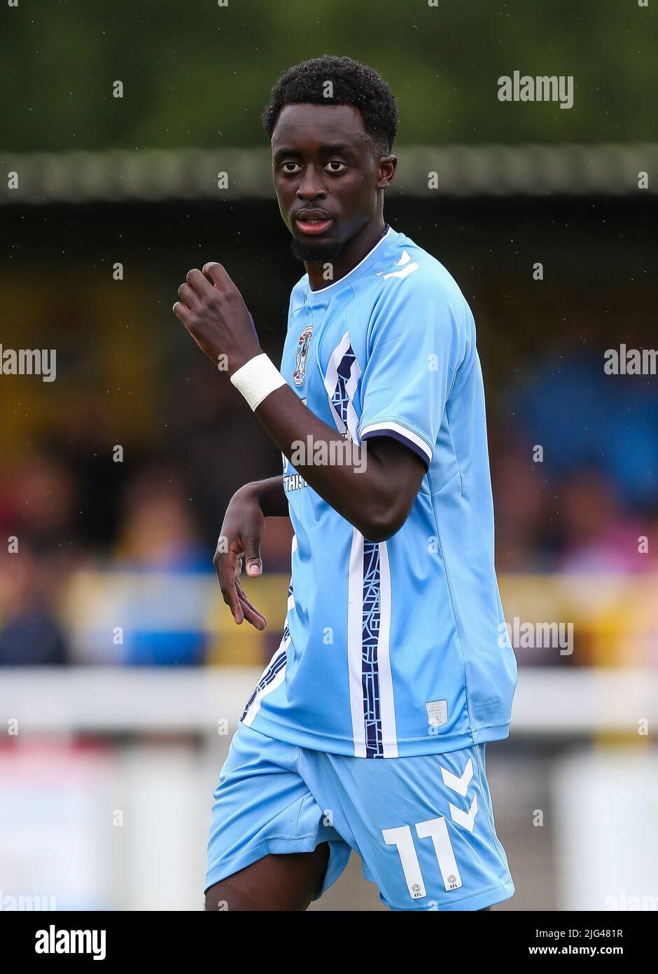 Fabio Tavares von Coventry City während des Vorsaison-Freundschaftsspiel im Your Co-Op Community Stadium, Leamington Spa. Bilddatum: Samstag, 2. Juli 2022. Stockfoto