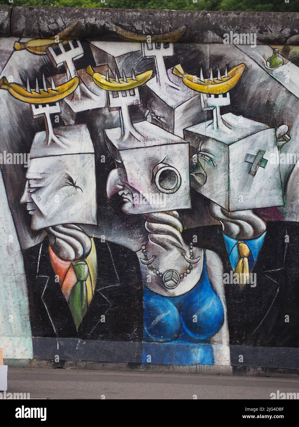 Berliner Mauer Stockfoto