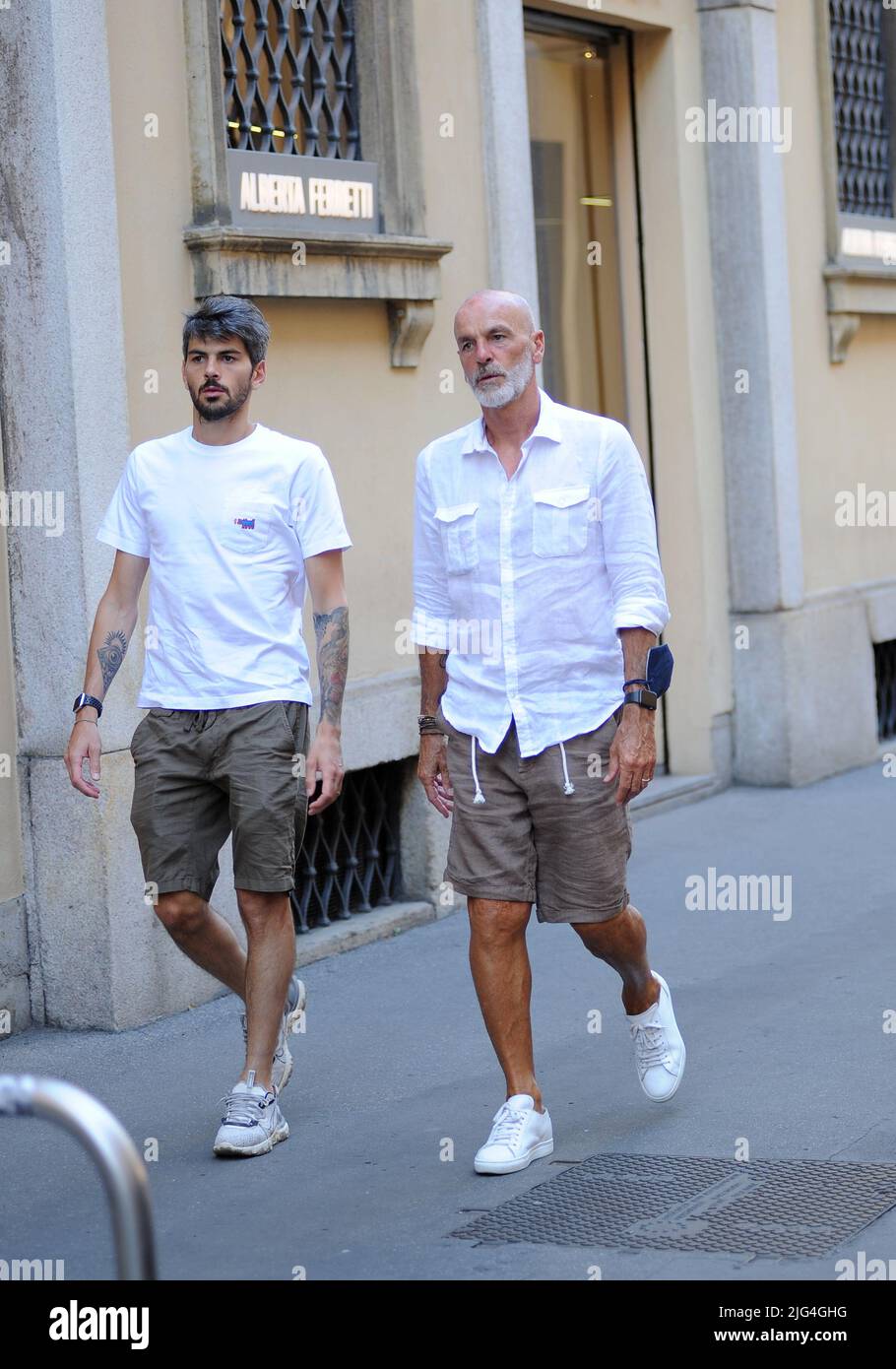 Mailand, . 07.. Juli 2022. Mailand, 07072022 Stefano Pioli, Trainer