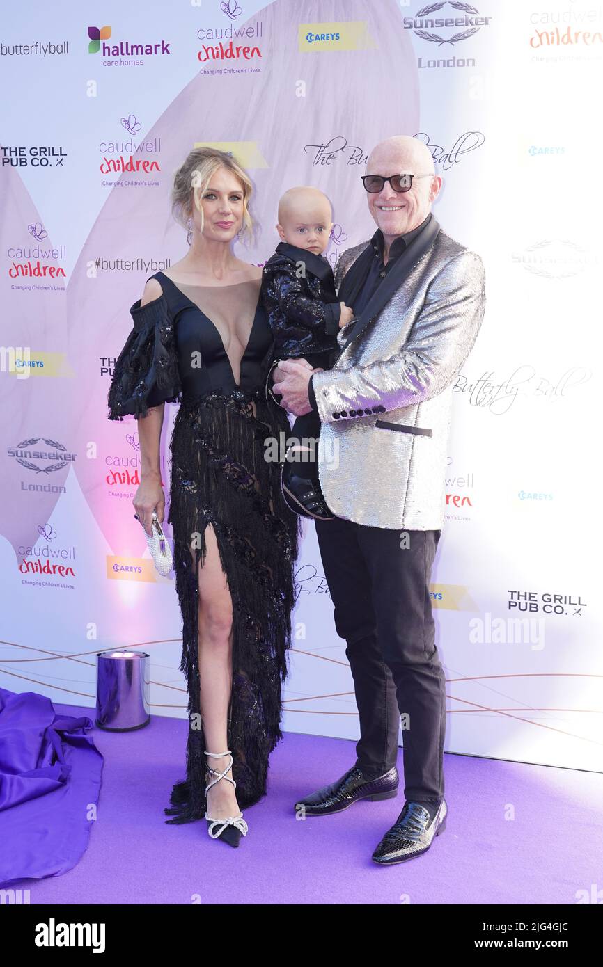 John Caudwall, der zur jährlichen Wohltätigkeitsveranstaltung Butterfly Ball im Londoner Hotel am Leicester Square im Zentrum von London eintrifft. Bilddatum: Donnerstag, 7. Juli 2022. Stockfoto