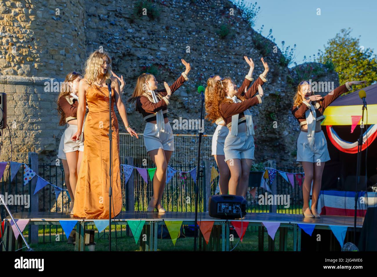 Das Jubiläum der Königinnen in Bungay, Suffolk, großbritannien Stockfoto