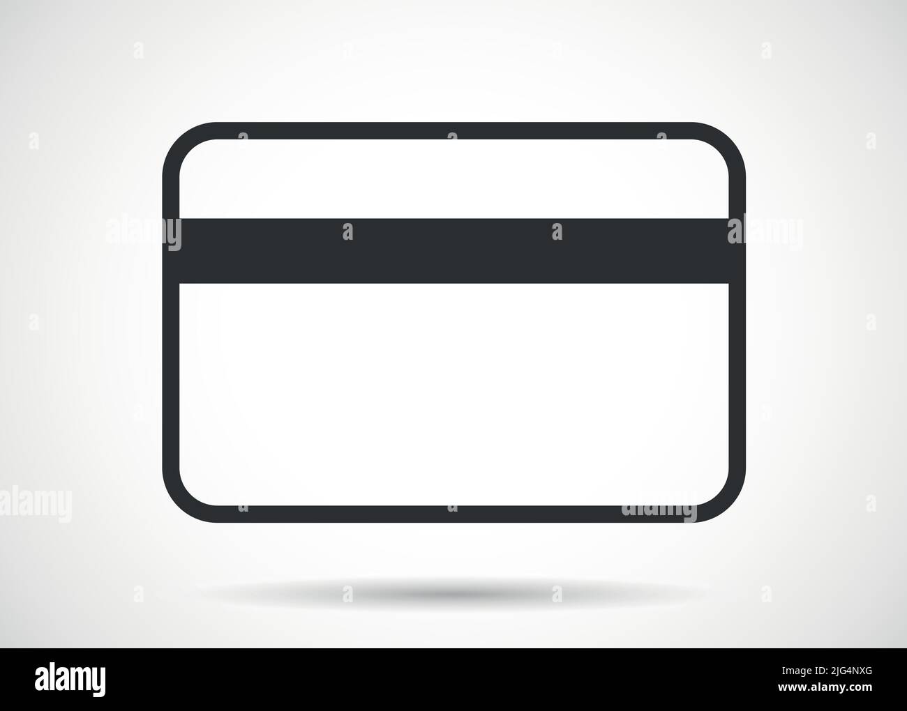 Einfaches Kreditkartensymbol für Zahlungs-Vektor-Illustrationssymbol Stock Vektor