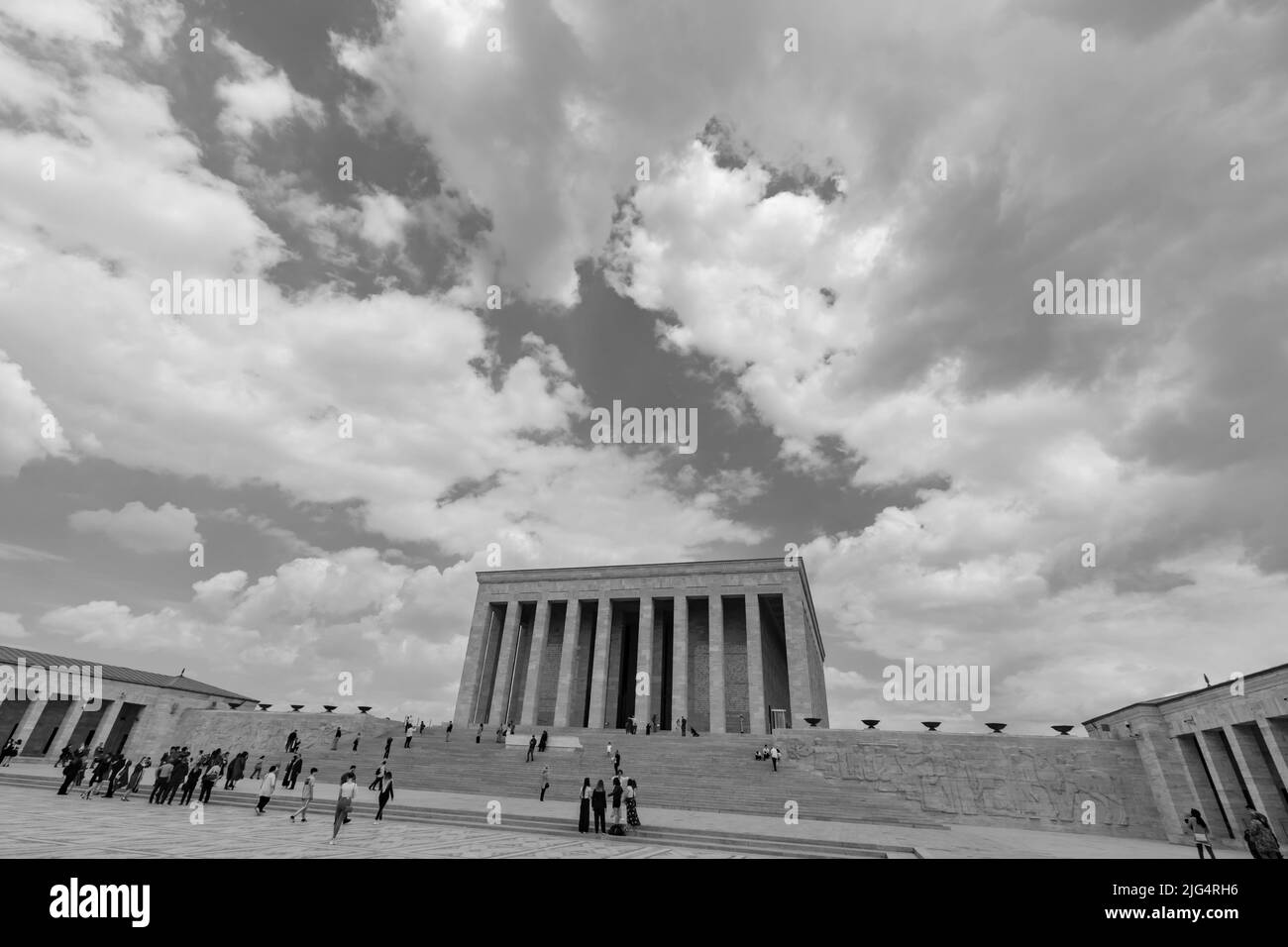 Anitkabir oder Mausoleum von Mustafa Kemal Ataturk in Ankara. 10.. november Gedenktag von Atatürk oder 10 kasim. Ankara Türkei - 5.16.2022 Stockfoto