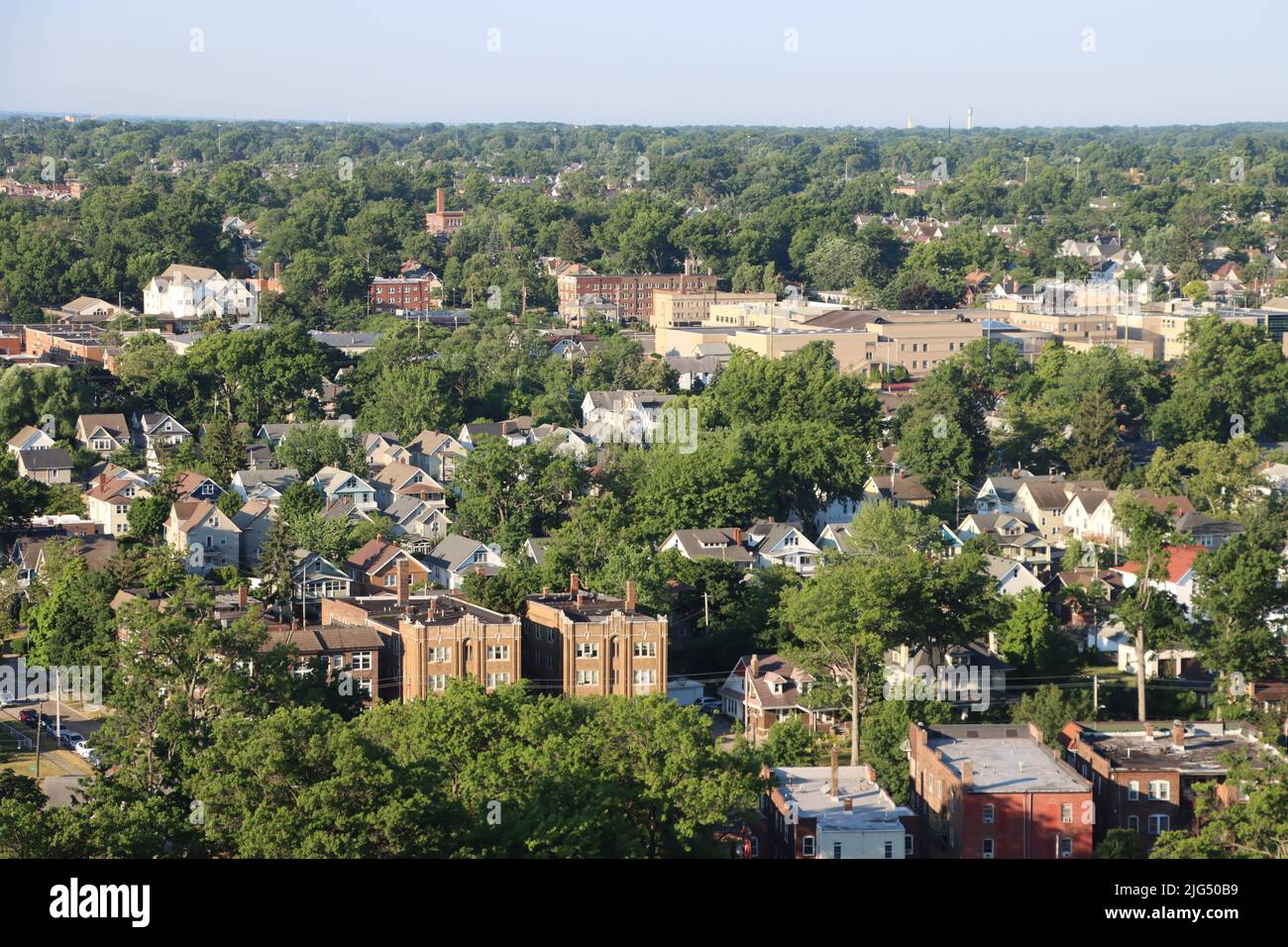 Luftaufnahme von Lakewood Ohio Stockfoto