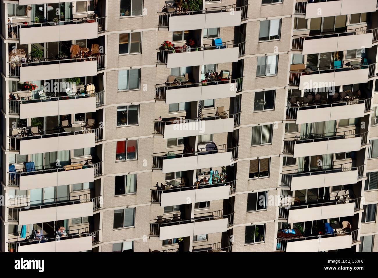 Apartmentgebäude an der Gold Coast Lane in Lakewood Ohio Stockfoto
