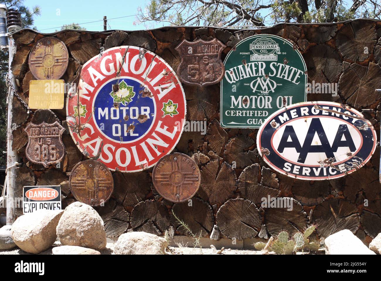 Wüstenmauer Stockfoto