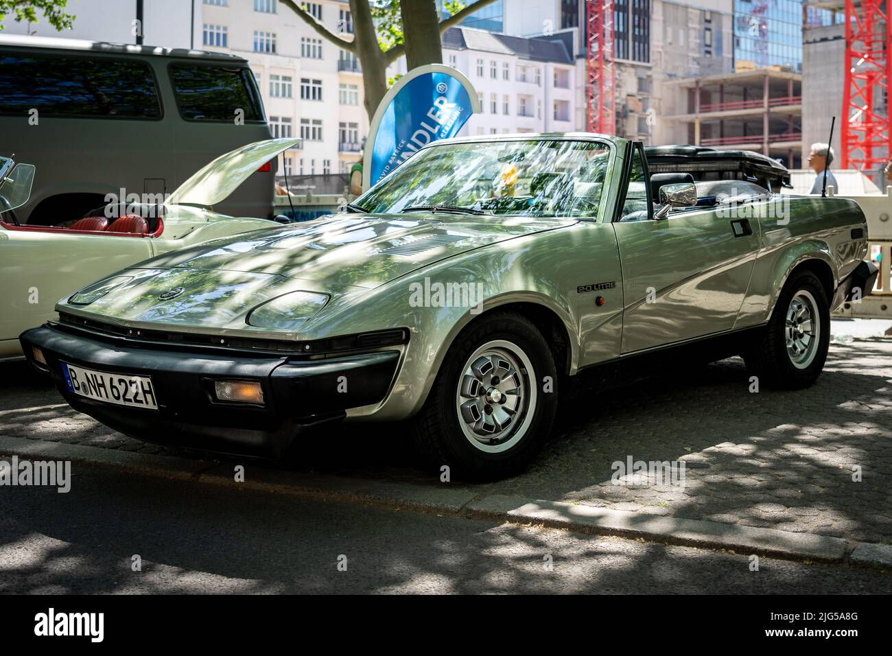 BERLIN - 18. JUNI 2022: Sportwagen Triumph TR7, 1981. Classic Days Berlin. Stockfoto