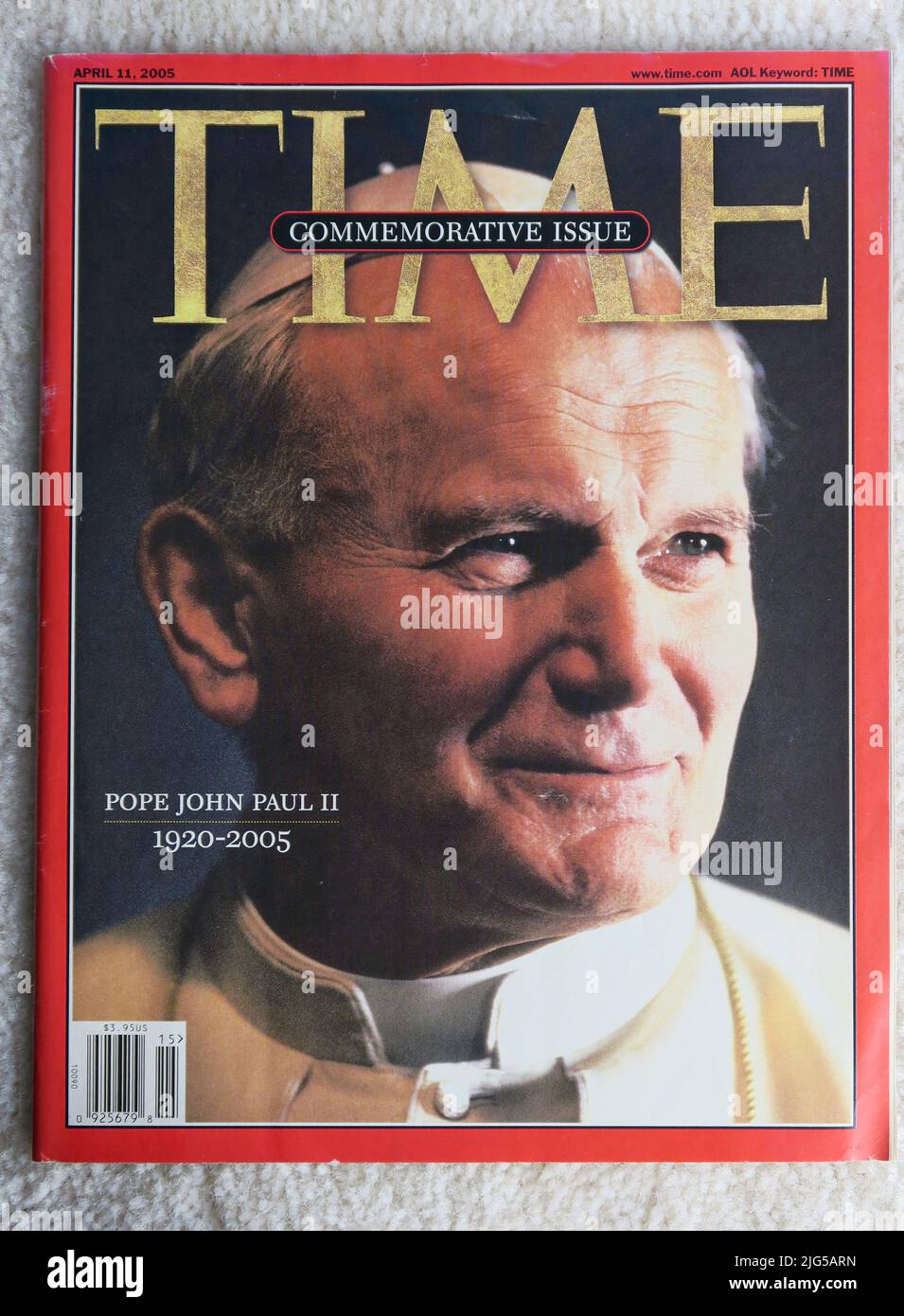 Vintage 11 April 2005 'Time' Magazin Cover, USA Stockfoto