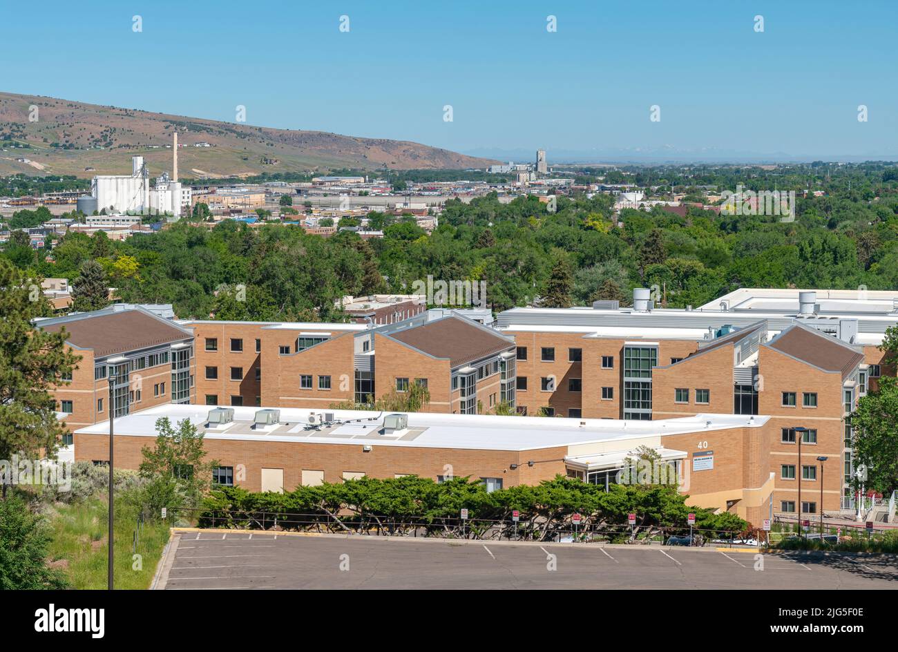 Gebäude der Idaho State University in Pocatello Idaho. Stockfoto