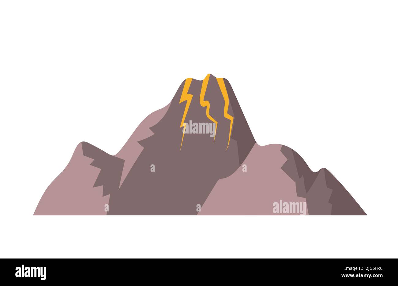 Berge und Felsen Stock Vektor