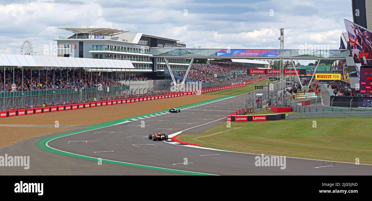 Silverstone F1 GP Startnetz, Silverstone Circuit, Silverstone, Towcester, Northamptonshire, ENGLAND, GROSSBRITANNIEN, NN12 8TL Stockfoto