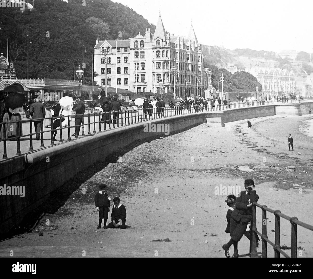 Douglas Promenade, Isle of man, Anfang 1900s Stockfoto