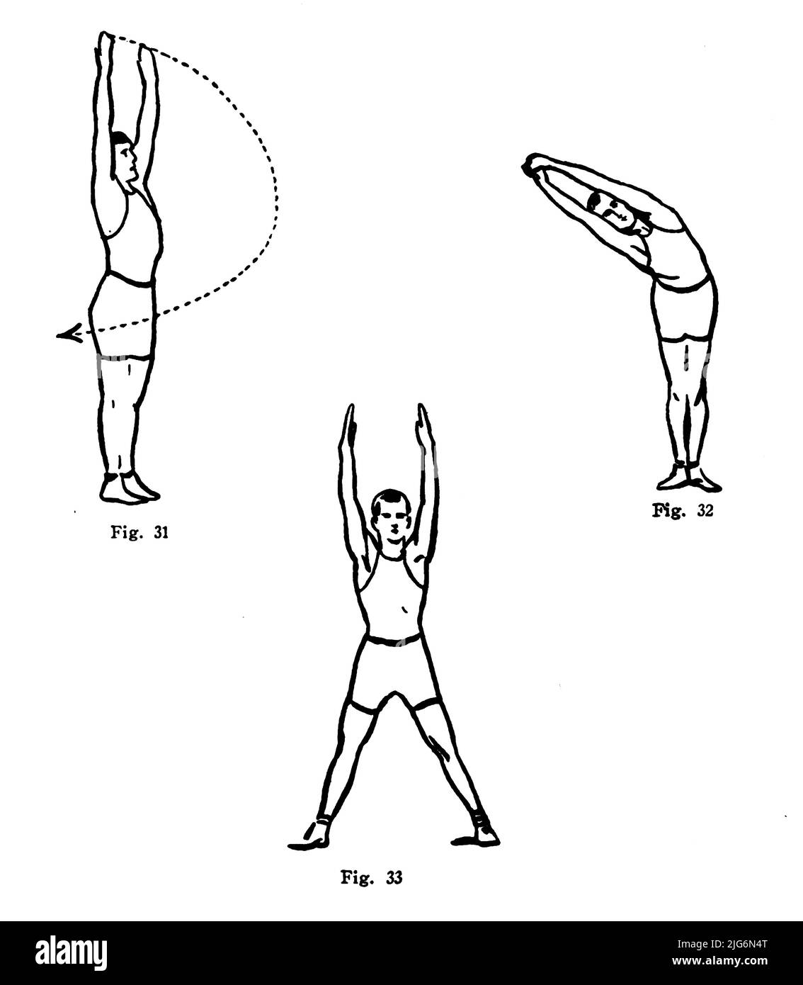 Physical Exercises line Art from the ' Military Signal Corps manual ' by James Andrew White, Erscheinungsdatum 1918 Herausgeber/Verlag New York : Wireless Press, inc Stockfoto