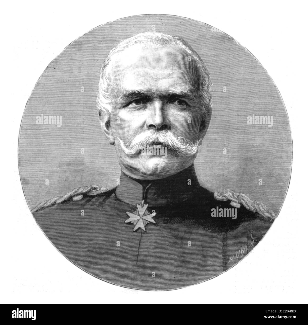 ''General von Caprivi; Nachfolger von Prinz Bismarck in der Kanzlerschaft des Deutschen Reiches', 1890. Stockfoto