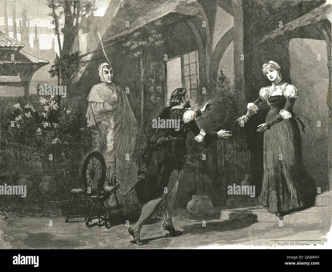 '"Faust" am Lyceum Theater', 1886. Aus „Die Grafik. An Illustrated Weekly Newspaper Band 33. Januar bis Juni 1886“. Stockfoto '"Faust" am Lyceum Theater', 1886. Aus „Die Grafik. An Illustrated Weekly Newspaper Band 33. Januar bis Juni 1886“. Stockfoto