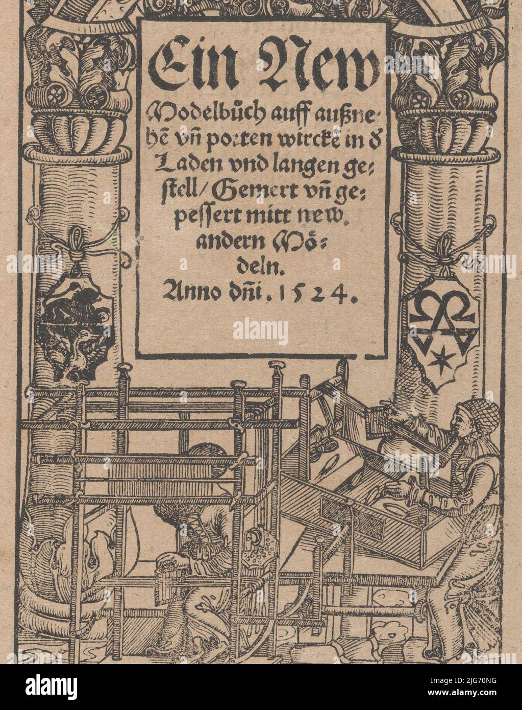 Ein neues Modellbuch..., 22. Oktober 1524. Stockfoto