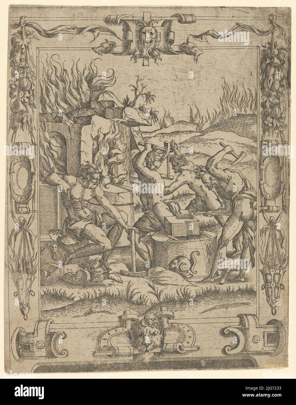Vulcan's Forge, ca. 1542. Stockfoto