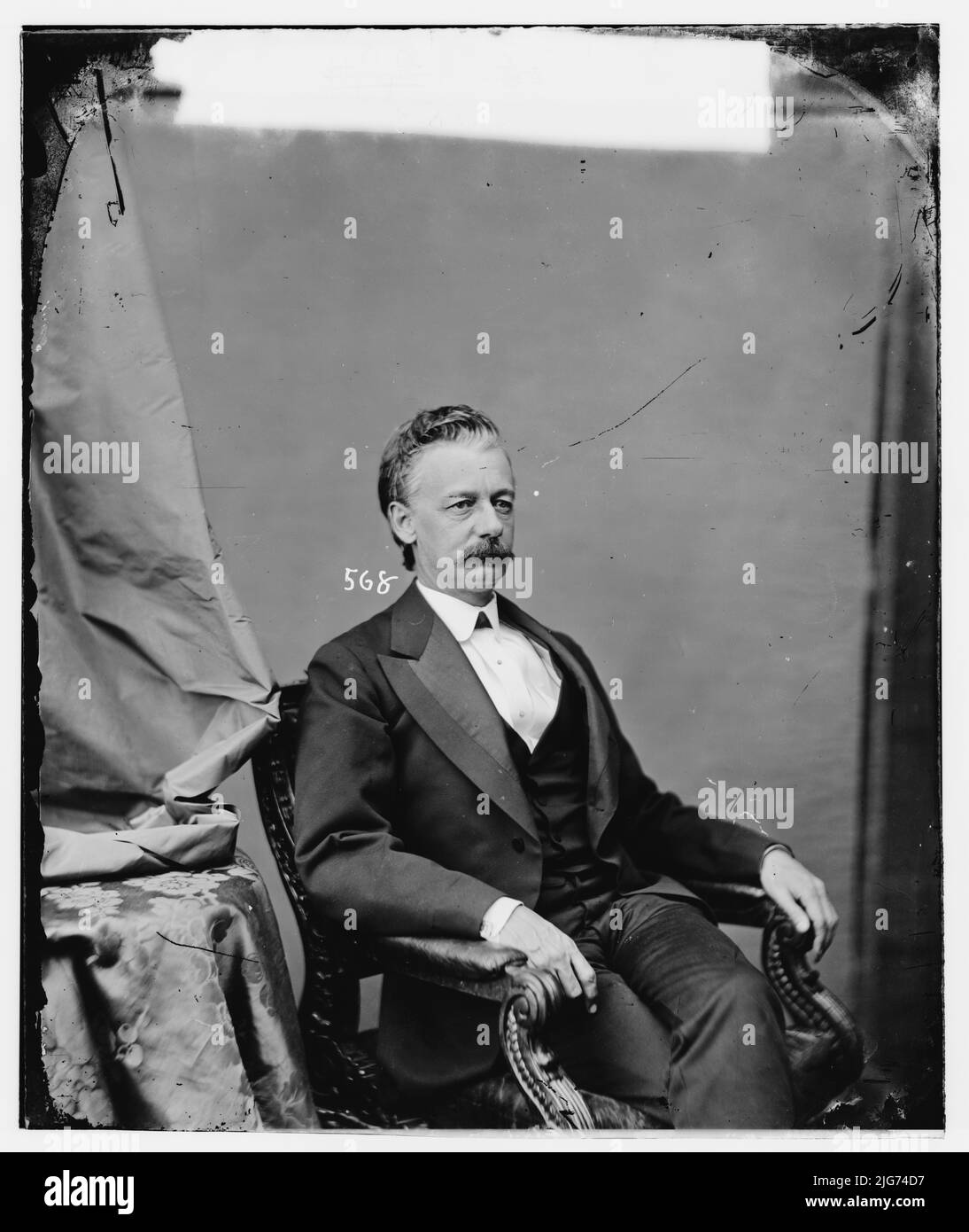 Hon. Henry Warner Slocum aus New York, zwischen 1860 und 1875. [Politiker, Unionsgeneral während des amerikanischen Bürgerkrieges]. Stockfoto