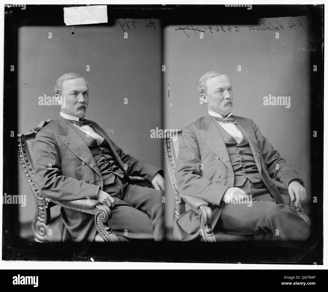 John Henry Caldwell aus Alabama, 1865-1880. Caldwell, Hon. J.H. von Ala. M.C. [Member of Congress?], zwischen 1865 und 1880. [Politiker, Anwalt und Soldat: oberstleutnant in der Armee der Konföderierten Staaten; Anwalt für den zehnten Gerichtskreis von Alabama; aus dem Amt entfernt wegen Ungehorsams der Bundeswehr]. Stockfoto