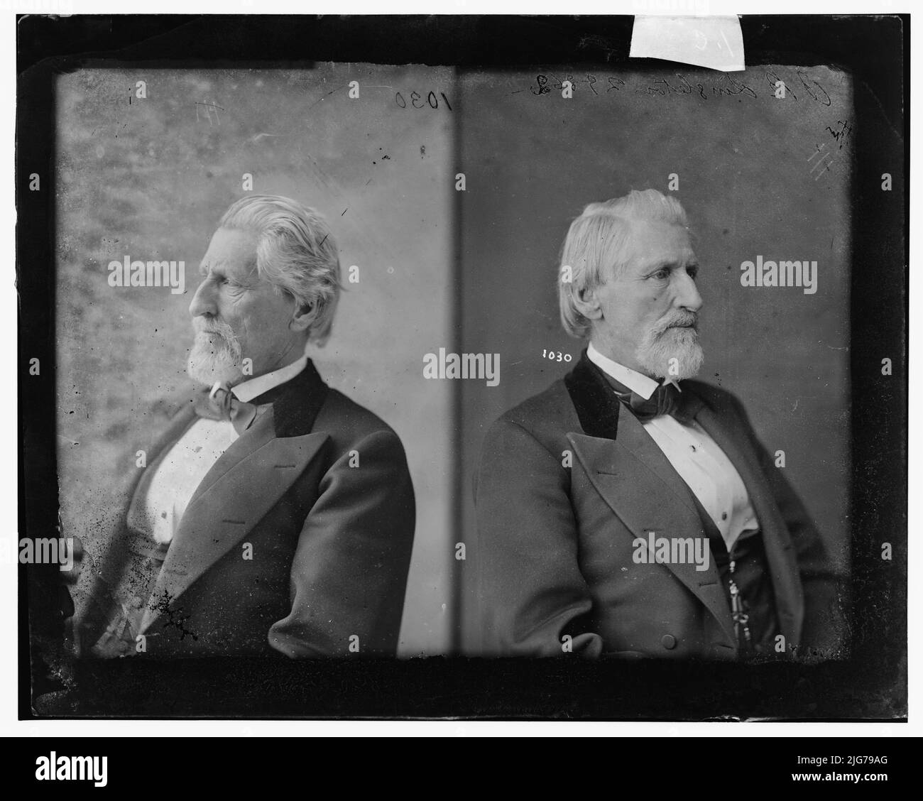 O.R. Singleton of Mississippi, 1865-1880. Singleton, Hon. O.R. of Miss., zwischen 1865 und 1880. Vertreter der Missouri im Konföderierten Kongress, 1861-1865. [Politiker und Anwalt: mitglied des Kongresses der Konföderierten Staaten während des amerikanischen Bürgerkrieges]. Stockfoto