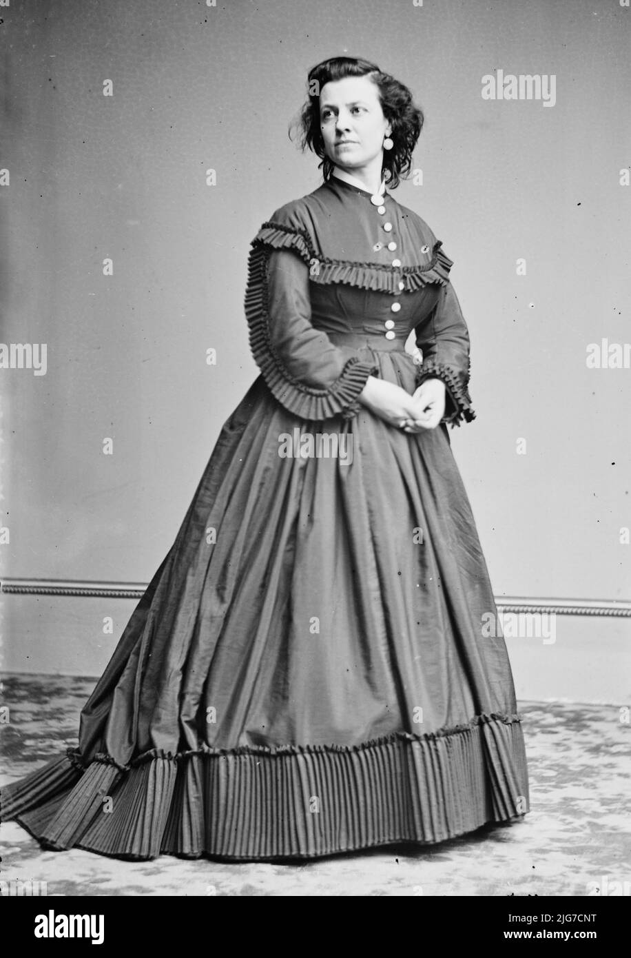 Pauline Cushman, zwischen 1855 und 1865. [Schauspielerin, Spionin für die Union Army während des amerikanischen Bürgerkrieges]. Stockfoto