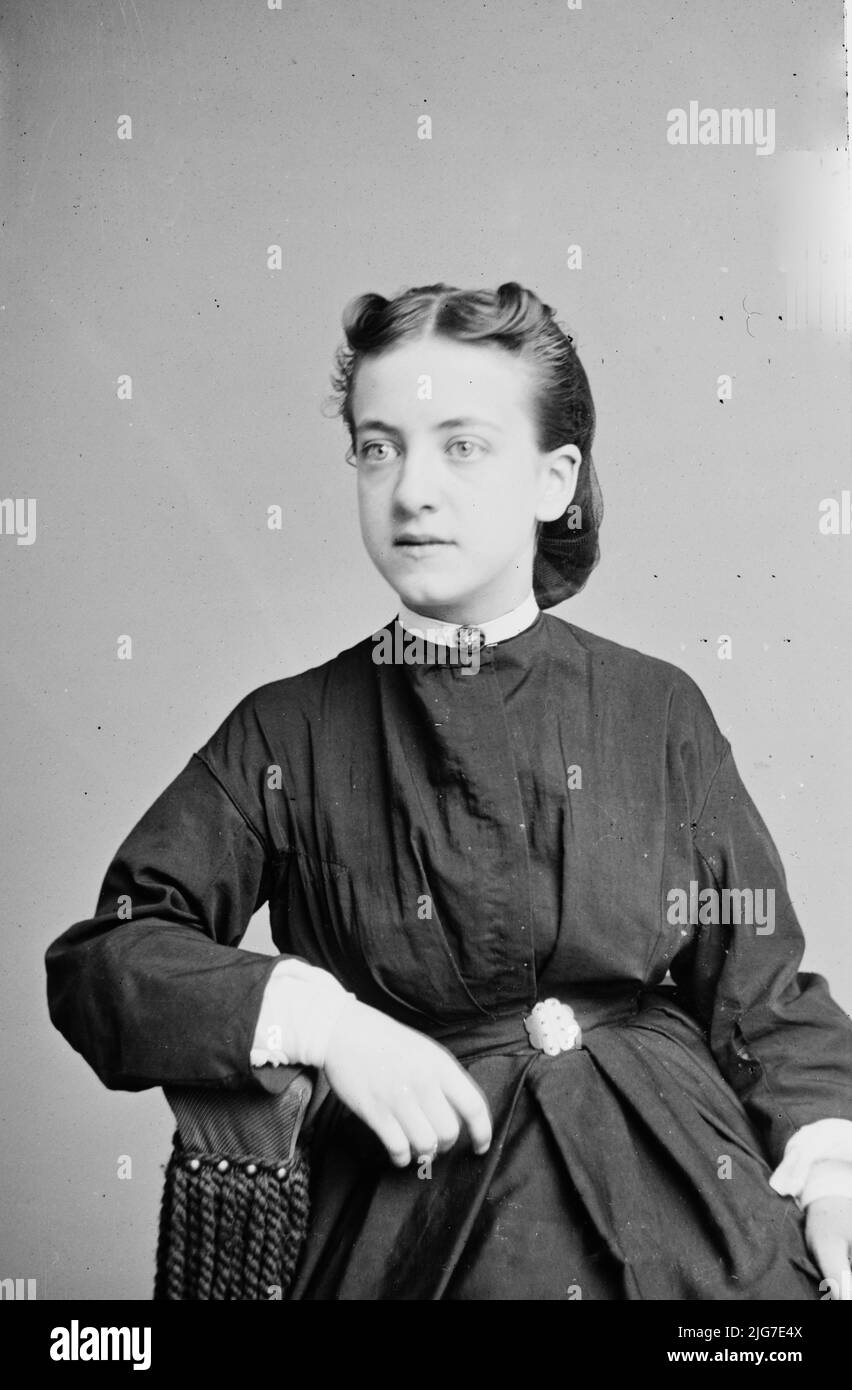 Miss Julia Meyer, zwischen 1855 und 1865. [Oder Meyers?] Stockfoto