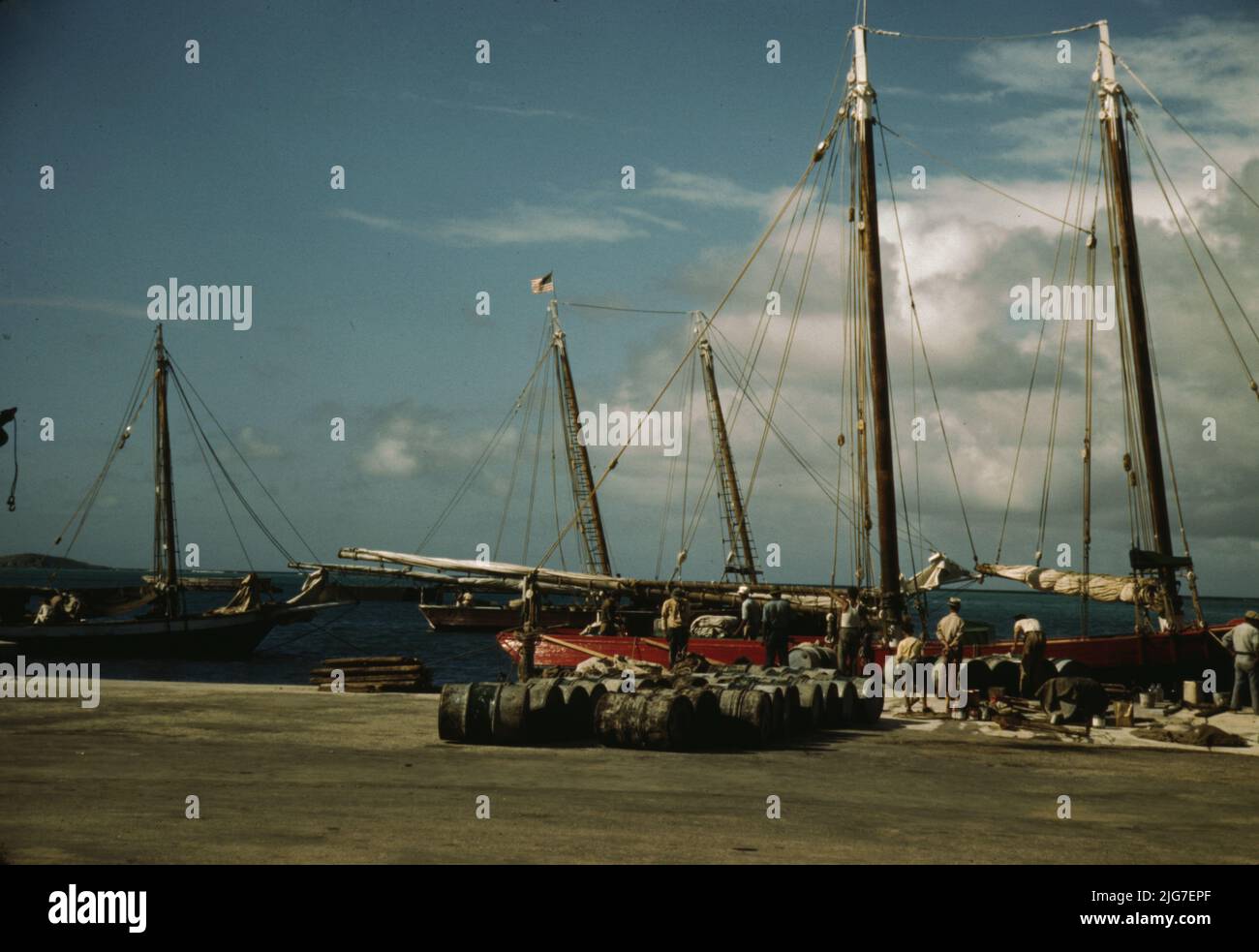 Christiansted, Saint Croix, Jungferninseln. Stockfoto