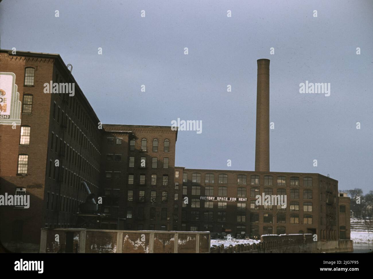 Fabrikgebäude in Lowell, Massachusetts Stockfoto