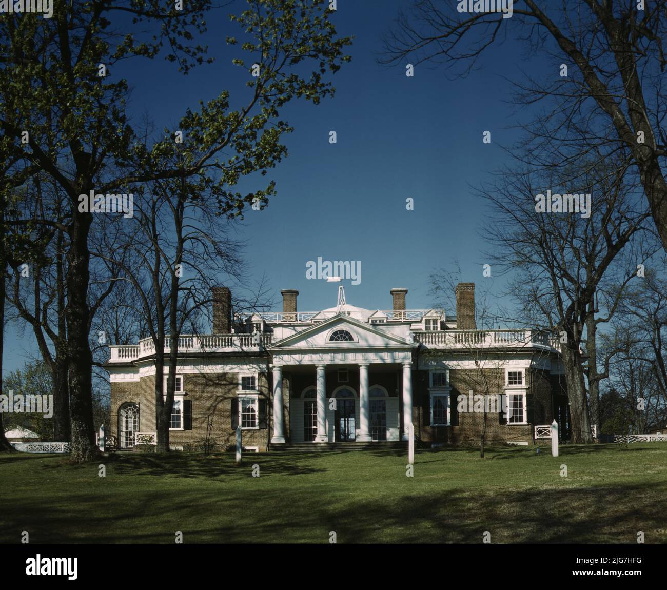 Monticello, Heimat von Thomas Jefferson, Charlottesville, VA. Stockfoto