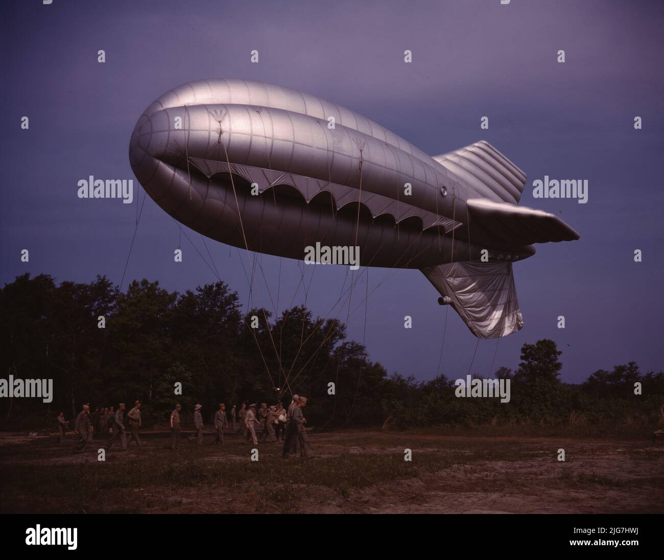 Sperrfeuer Ballon, Parris Island, SC Stockfoto