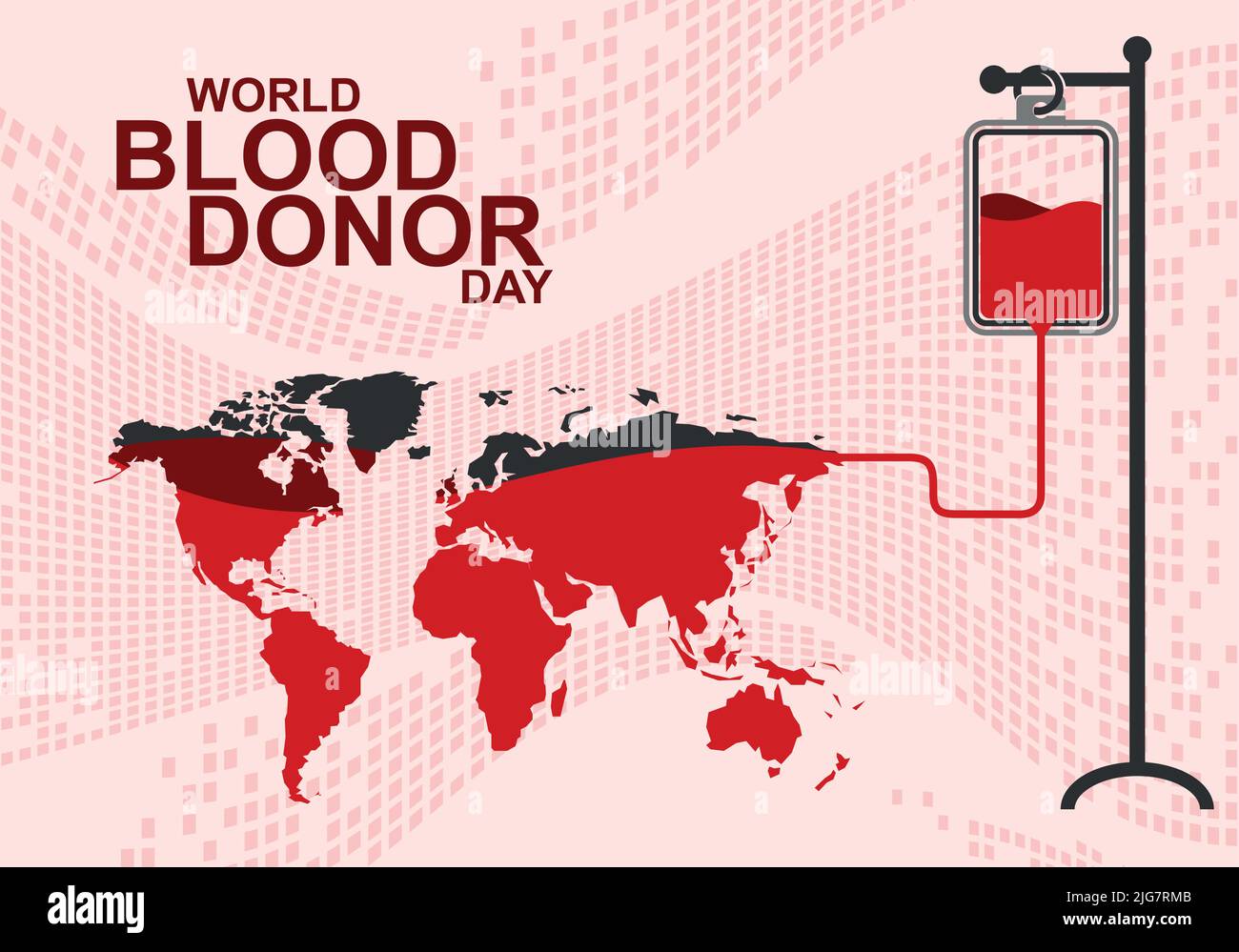 Vektor-Illustration des Weltblutspendetages Stock Vektor