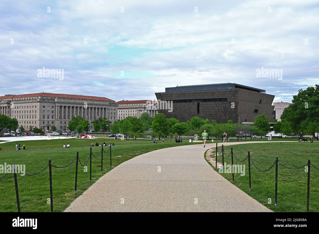 National Museum of African American History and Culture in der National Mall; Washington D.C. Stockfoto