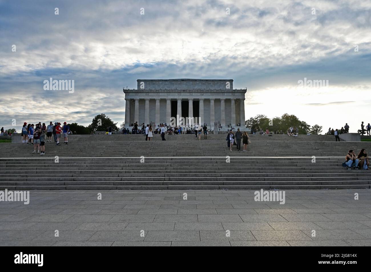 Lincoln Memorial auf der National Mall; Washington D.C. Stockfoto