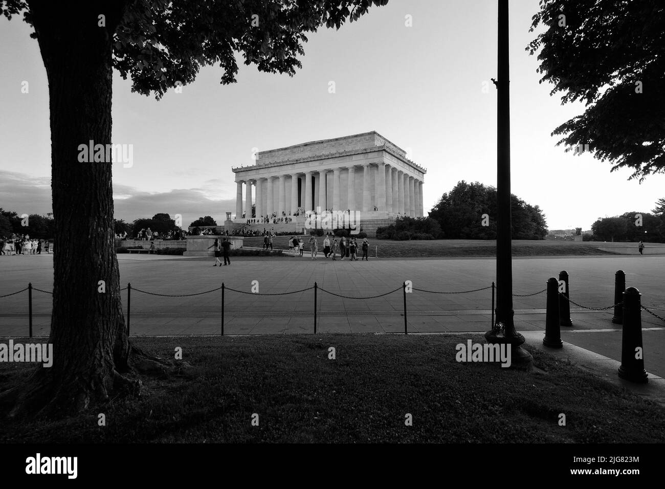 Lincoln Memorial auf der National Mall; Washington D.C. Stockfoto