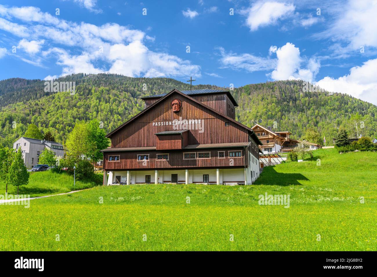 Österreich, Tirol, Kufsteinerland, Thiersee, Passionsspielhaus Stockfoto