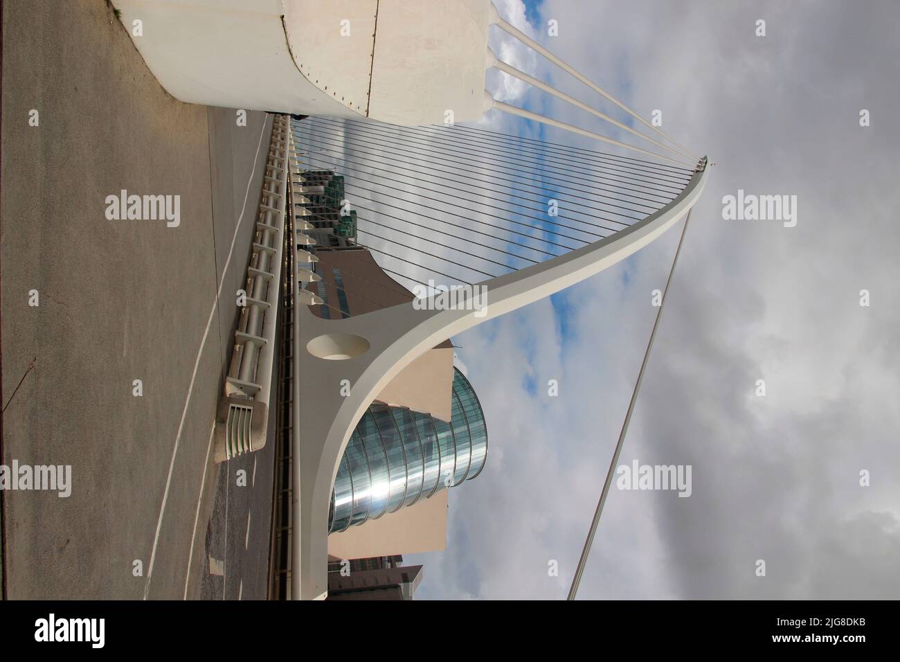 Irland, Dublin, Samuel Beckett Bridge, Architekt Santiago Calatrava Stockfoto