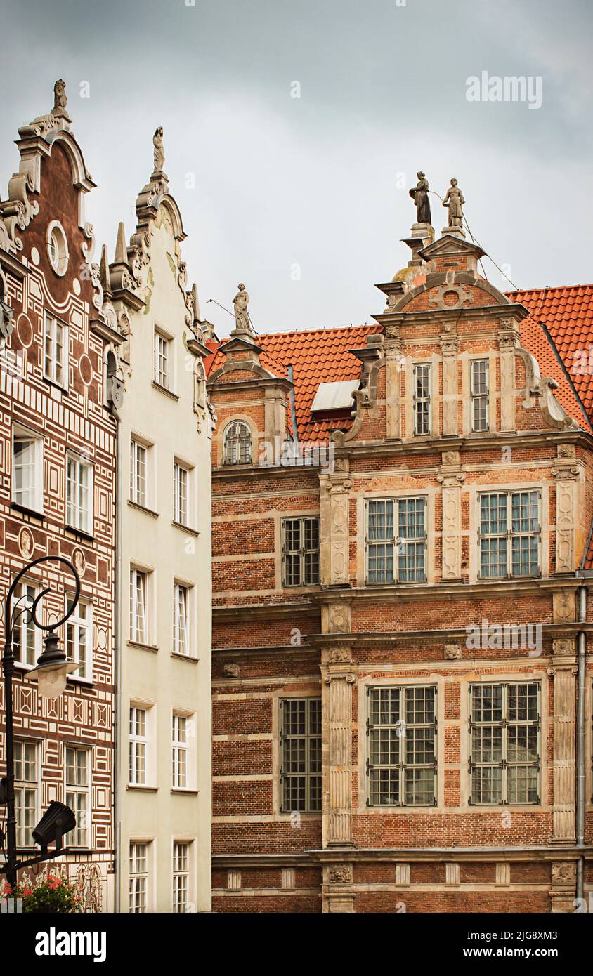 Blick auf die Stadt Danzig Stockfoto