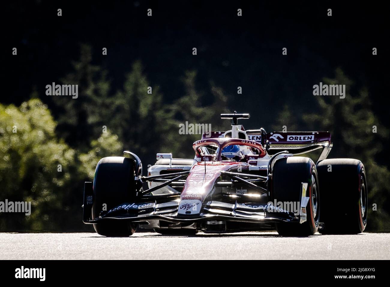 SPIELBERG - Valtteri Bottas (77) mit dem Alfa Romeo C40 im Qualifying vor dem Grand Prix von Österreich F1 am Red Bull Ring am 8. Juli 2022 in Spielberg, Österreich. ANP SEM VAN DER WAL Stockfoto