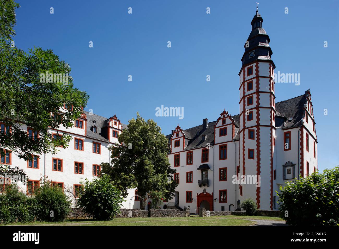 Ehemalige Residenz Nassau Schloss Hadamar, Hessen, Deutschland Stockfoto