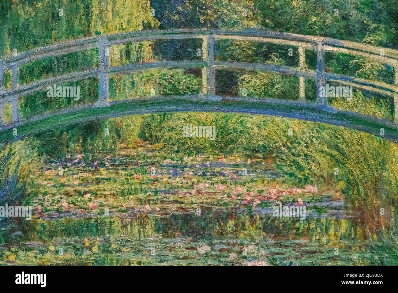 Gemälde mit dem Titel "Die Water-Lily Teich' von Claude Monet vom 1899 Stockfoto
