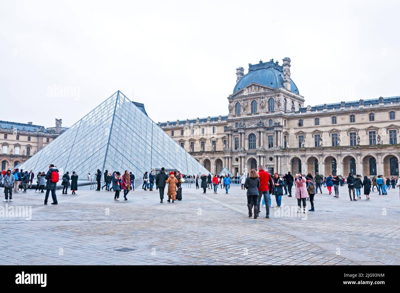 Louvre und Palais Royal, Paris, Frankreich Stockfoto