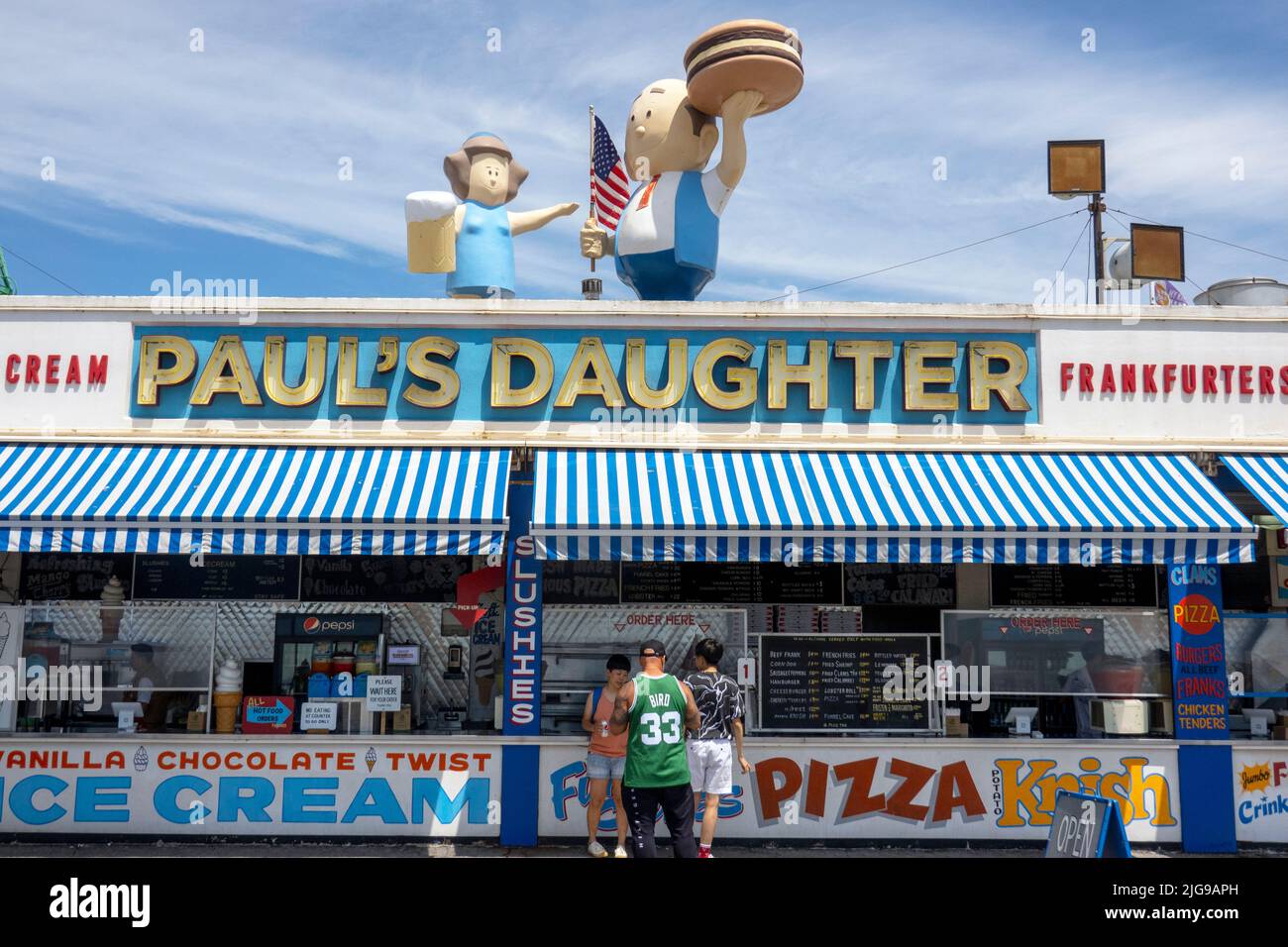 Pauls Tochterrestaurant auf der Promenade in Coney Island, Brooklyn, NYC Stockfoto